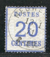 REF093 > FRANCE ALSACE LORRAINE < Yv N° 6 Ø Beau Cachet 1871 < Oblitéré Dos Visible - Used Ø - Gebruikt