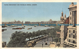 R062803 Thames Embankment And Waterloo Bridge. London. 1958 - Altri & Non Classificati