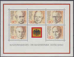 Deutschland Block 18  Bundespräsidenten Der Bundesrepublik Deutschland - Unused Stamps