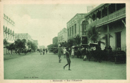 Djibouti, DJIBOUTI, Rue D'Abyssinie, Street Scene (1931) Postcard - Dschibuti