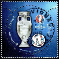 France Oblitération Cachet à Date N° 5050_A  Football - Trophée, Ballon, Et Logo De La Compétition Euro 2016 - Gebraucht