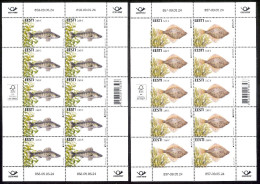 Europa – Underwater Fauna Fish And Flora 2024 Estonia MNH Stamps Sheets Of 10 Mi 1105-6 - Estonie