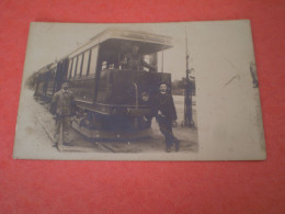 Carte Photo Tramway En Gros Plan N° 50: Conducteur, Contrôleur ... - Personnages