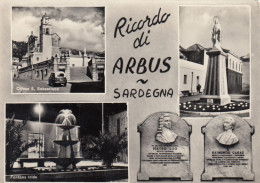 ARBUS-SUD SARDEGNA-RICORDO DI..MULTIVEDUTE- CARTOLINA VERA FOTO VIAGGIATA IL 13-8-1964 - Autres & Non Classés