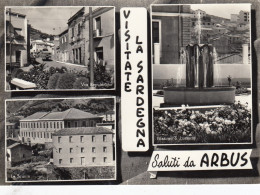 ARBUS-SUD SARDEGNA-SALUTI DA..MULTIVEDUTE- CARTOLINA VERA FOTO VIAGGIATA NEL 1961 - Altri & Non Classificati