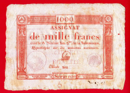 ASSIGNAT DE 1000 FRANCS - 18 NIVOSE AN 3 (7 Janvier 1795) - DARNAUD - Série 1650 Et Numéro 302 - REVOLUTION - A VOIR !!! - Assignats & Mandats Territoriaux