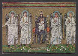 080260/ RAVENNA, Basilica Di Sant'Apollinare Nuovo, Mosaici, *La Vergine Con Il Bambino Gesù E Angeli*  - Ravenna