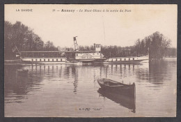 102506/ ANNECY, Bateau *Le Mont-Blanc* à La Sortie Du Port - Annecy