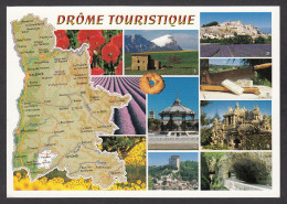 091341/ La Drôme Touristique, Carte Géographique Illustrée - Autres & Non Classés