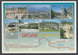 130220/ Vallée De La Drôme, Carte Géographique Illustrée - Other & Unclassified