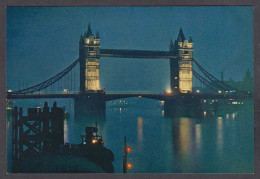 111022/ LONDON, Tower Bridge By Night - River Thames