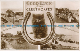 R062425 Good Luck From Cleethorpes. Multi View. Valentine. RP. 1950 - World