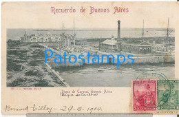 228528 ARGENTINA BUENOS AIRES DIQUE DE CARENA YEAR 1904 CIRCULATED TO AFRICA ALGER POSTAL POSTCARD - Argentinien