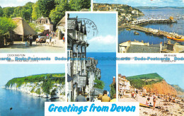 R063554 Greetings From Devon. Multi View. Harvey Barton. 1986 - Monde