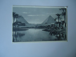 EGYPT   POSTCARDS 1952 CAIRO  PYRAMIDES POSTED GREECE  PURHRSAPS 10% DISCOUNT - Andere & Zonder Classificatie