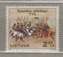 LITHUANIA 2011 Saules Battle 775th Anniversary MNH(**) Mi 1080 #Lt884 - Lithuania