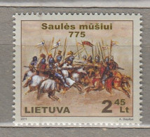 LITHUANIA 2011 Saules Battle 775th Anniversary MNH(**) Mi 1080 #Lt884 - Litouwen