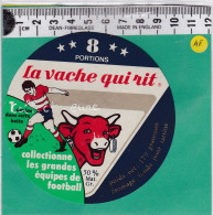 C1277 FROMAGE FONDU VACHE QUI RIT  8 PORTIONS  FOOTBALL 1 EQUIPE DANS CETTE BOITE 170 Gr - Cheese