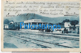 228529 ARGENTINA CORDOBA LA FALDA STATION TRAIN ESTACION DE TREN POSTAL POSTCARD - Argentinien