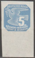 010/ Pof. NV 11, Light Blue; Border Stamp - Ongebruikt