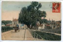 CPA Couleur Voyagé 1907 * SAINT AVERTIN Vue Prise Du Pont ( Attelage Cheval ) - Saint-Avertin