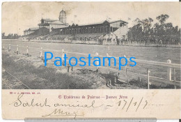 228530 ARGENTINA BUENOS AIRES PALERMO EL HIPODROMO SPOTTED CIRCULATED TO FRANCE POSTAL POSTCARD - Argentine