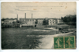 CPA Voyagé Cachet Ambulant Le Blanc à Port De Piles * LA HAYE DESCARTES Les Papeteries Et Le Barrage Sur La Creuse - Altri & Non Classificati