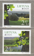 LITHUANIA 2011 Europa Wood MNH(**) Mi 1063-1064 #Lt886 - Litauen