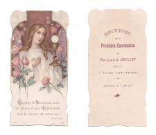 Montluçon, 1re Communion De Marguerite Caillet, 1911, église Saint-Pierre, Cit. P. Eymard Et Ange, Eucharistie, D.S.R. - Images Religieuses