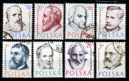 ⁕ Poland / Polska 1957 ⁕ Doctors' Portraits / Polish Doctors Mi.1008 - 1014, 1029 ⁕ 8v Used - Gebruikt