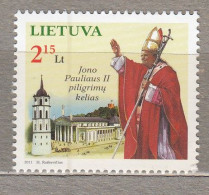 LITHUANIA 2011 Pope John Paul II MNH(**) Mi 1065 #Lt887 - Lituanie