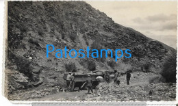 228532 ARGENTINA LOS ANDES COMISION DE EXPLORACION E INSPECCION AÑO 1942/43 CUT CORNER PHOTO NO POSTAL POSTCARD - Argentine