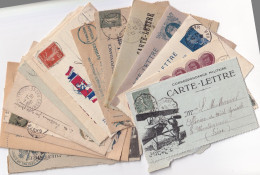 LOT DE 15 CARTE-LETTRE TOUTES DIFFERENTES ENVOYEES A UN PEPINIERISTE DE VIGNE A MONTVEROUX ISERE (SAUF 2) - Briefe U. Dokumente