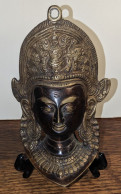 Masque Chinois En Bronze - Déesse - Brons