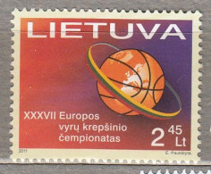 LITHUANIA 2011 Basketball European Championship MNH(**) Mi 1055 #Lt893 - Litouwen