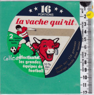 C1279 FROMAGE FONDU VACHE QUI RIT  16 PORTIONS  FOOTBALL 2 EQUIPES DANS CETTE BOITE 320 Gr - Quesos