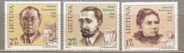 LITHUANIA 2011 Famous People MNH(**) Mi 1057-1059 #Lt897 - Lituanie