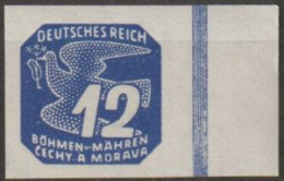 012/ Pof. NV 15, Dark Greyish Blue, Border Stamp, Unbroken Frames - Ungebraucht