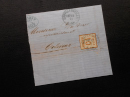 Nordd. Postbezirk  Mi 5 - 10C - Brief-Fragment  Nordd. Bund (Okkupationsgebiete) - Fragment  16.12.71 - Storia Postale