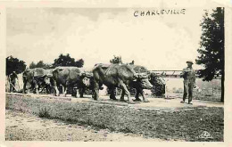 08 - Charleville - Le Défrichement - Attelage De Boeufs - Paysans - Oblitération Ronde De 1940 - CPA - Voir Scans Recto- - Charleville