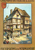 Publicite - Vieilles Affiches Du Temps Passé - Excursions En Normandie - Chemins De Fer De L'Etat - Carte Neuve - CPM -  - Advertising