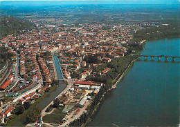 82 - Moissac - Vue Générale Aérienne - Flamme Postale De Moissac - CPM - Voir Scans Recto-Verso - Moissac