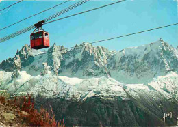 74 - Chamonix - Mont-Blanc - Téléphérique Du Brévent - Les Aiguilles De Chamonix Et L'aiguille Du Midi - CPM - Voir Scan - Chamonix-Mont-Blanc