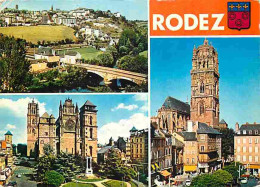 12 - Rodez - Multivues - Automobiles - Blasons - CPM - Voir Scans Recto-Verso - Rodez