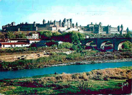 11 - Carcassonne - La Cité Médiévale - Vue Générale - L'Aude - Flamme Postale De Carcassonne - CPM - Voir Scans Recto-Ve - Carcassonne