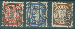 Danzig   Michel   214/216  Ob  TB   - Afgestempeld