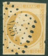 France  13A Tendance Jaune   Ob  TB   Obli  PC 934  Condé Sur Noireau  Calvados  - 1853-1860 Napoléon III