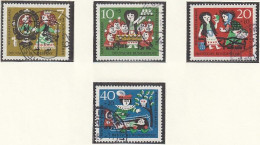 BRD  385-388, Gestempelt, Wohlfahrt: Märchen: Schneewittchen, 1962 - Used Stamps