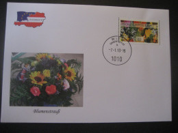 Österreich- FDC Sonder-Umschlag Blumenstrauß Automatenmarken Sonderpostamt 62 Ct., MiNr. 31.1 - Automatenmarken [ATM]