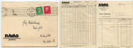 Germany 1928 Cover & Invoices; Leipzig (Messestadt) - RAVAG, Rauchwaren-Versteigerungs; 5pf. Schiller & 10pf. Frederick - Cartas & Documentos